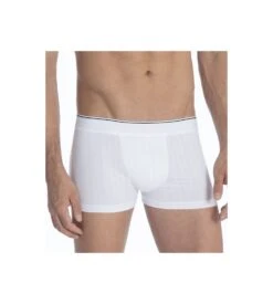 Calida Pure & Style Boxer Homme Blanc – Coton Supima Respirant à Rayures Fines