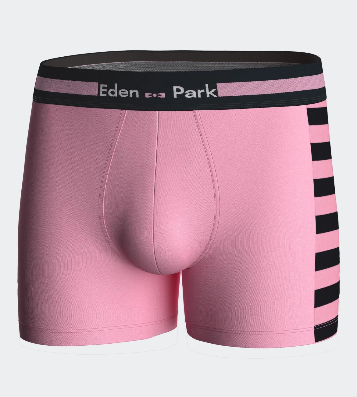 Boxer Eden Park Rose avec Rayures Noires – Sous-vêtement en Coton Premium Sport Chic 3 Boxer Eden Park Rose avec Rayures Noires – Sous-vêtement en Coton Premium Sport Chic