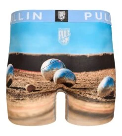 PULLIN Fashion 2 TIR Printed Lycra - Premium Men's Long Boxer Underwear -Lingerie Sipp boxer homme tir imprime multicolore 2