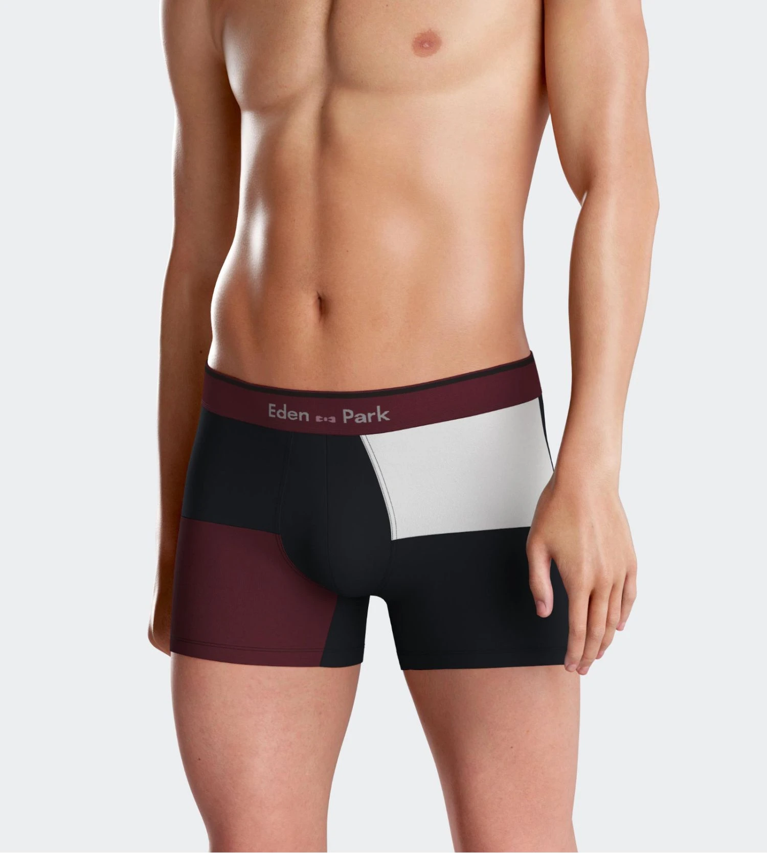 Eden Park Lot de 2 Boxers en Coton Premium Marine/Bordeaux – Motif Carreaux et Uni 5 Eden Park Lot de 2 Boxers en Coton Premium Marine/Bordeaux – Motif Carreaux et Uni – Image 3