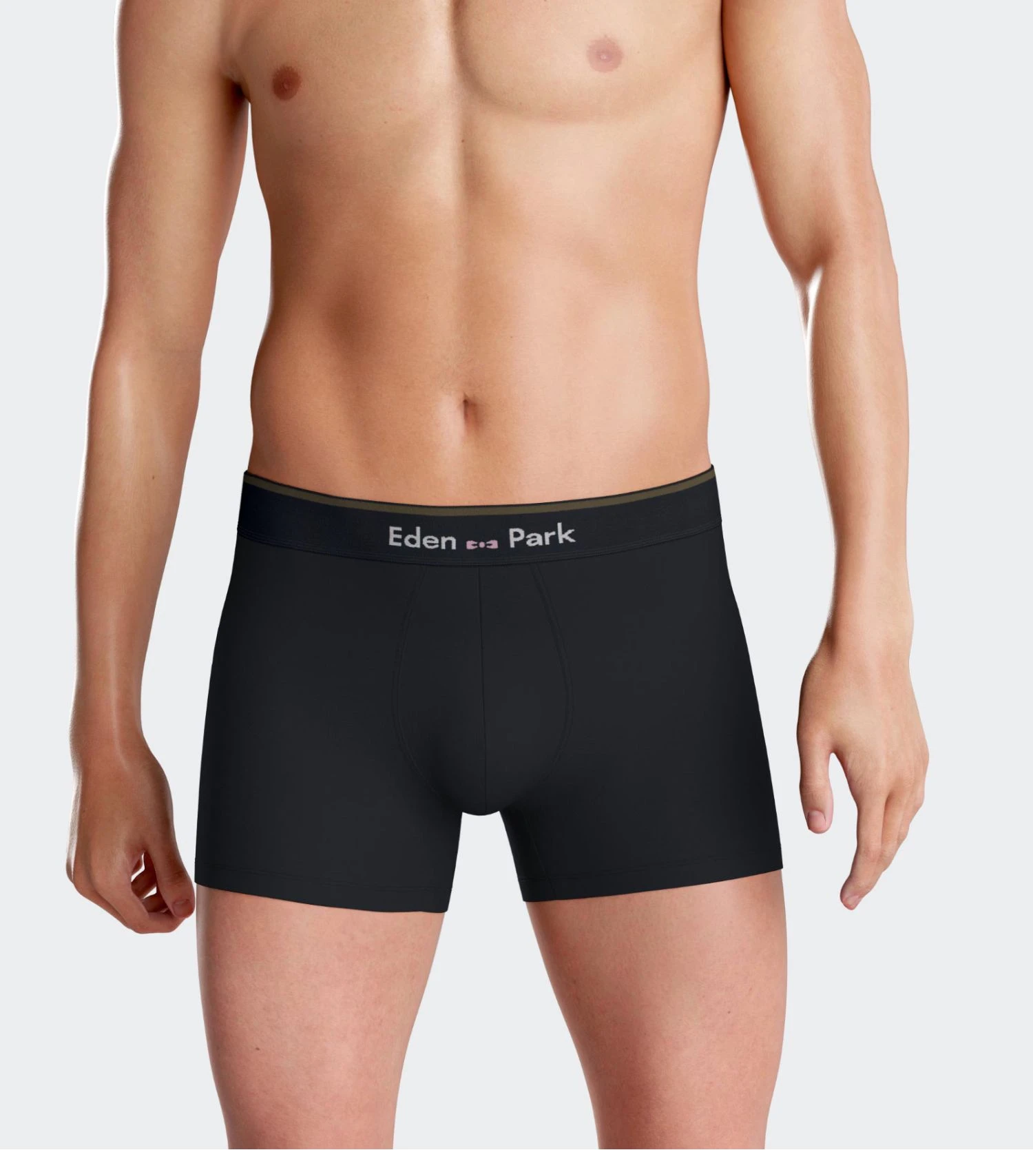 Eden Park Lot de 2 Boxers Marine et Kaki – Imprimé Carreaux et Uni en Coton Stretch 9 Eden Park Lot de 2 Boxers Marine et Kaki – Imprimé Carreaux et Uni en Coton Stretch – Image 7