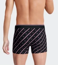 Eden Park Lot De 2 Boxers Uni + Imprimé Noeuds Papillon Rose -Lingerie Sipp boxer lot de 2 rose 3