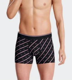 Eden Park Lot De 2 Boxers Uni + Imprimé Noeuds Papillon Rose -Lingerie Sipp boxer lot de 2 rose 6