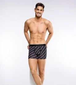 Eden Park Lot De 2 Boxers Uni + Imprimé Noeuds Papillon Rose -Lingerie Sipp boxer lot de 2 rose 7