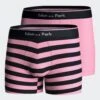 Eden Park Lot de 2 Boxers Homme en Coton Premium – Rayures Rose & Uni Noir 2 Eden Park Lot de 2 Boxers Homme en Coton Premium – Rayures Rose & Uni Noir -Lingerie Sipp boxer raye lot de 2 rose