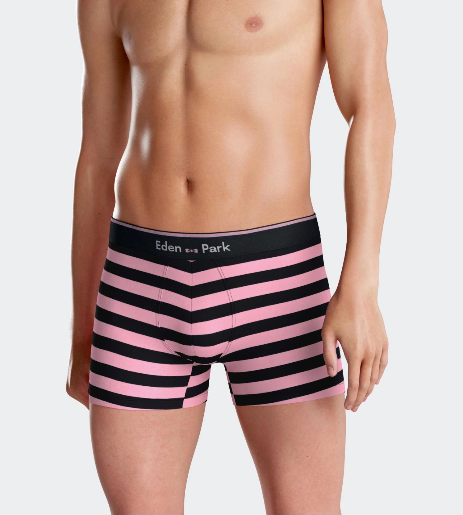 Eden Park Lot de 2 Boxers Homme en Coton Premium – Rayures Rose & Uni Noir 8 Eden Park Lot de 2 Boxers Homme en Coton Premium – Rayures Rose & Uni Noir – Image 6
