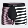 Eden Park Boxer en Coton Stretch Rayé Rose, Noir et Blanc – Sous-vêtement Chic et Sport 2 Eden Park Boxer en Coton Stretch Rayé Rose, Noir et Blanc – Sous-vêtement Chic et Sport -Lingerie Sipp boxer rayures rose