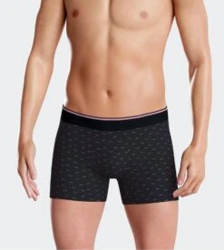 Eden Park Boxer Marine à Motifs Noeuds Papillon Roses – Sous-Vêtement Premium en Coton Stretch -Lingerie Sipp boxer rose marine 3