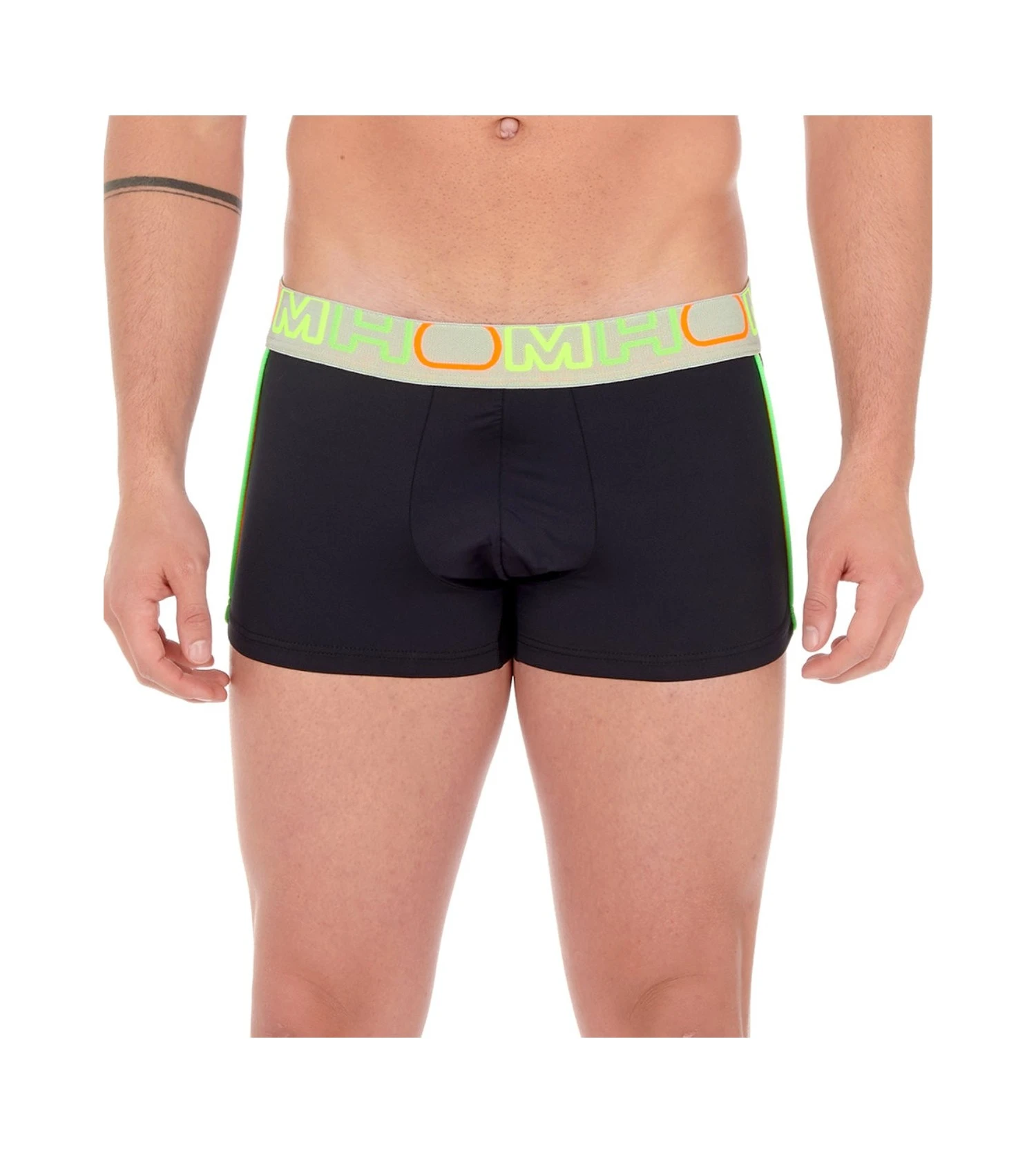 HOM Training Boxer Sport Noir et Détails Fluo – Sous-vêtement Technique en Microfibre Recyclée 6 HOM Training Boxer Sport Noir et Détails Fluo – Sous-vêtement Technique en Microfibre Recyclée – Image 4