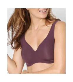 Sloggi ZÉRO Feel Aubergine – Brassière Mousse Invisible Seconde Peau Sans Coutures