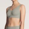 Calida Brassière Bustier Elastic GRIS -Lingerie Sipp brassiere bustier elastic 96 gris