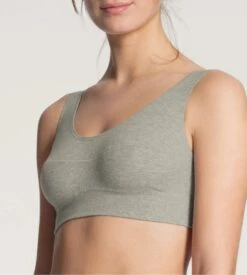 Calida Brassière Bustier Elastic GRIS 11 Calida Brassière Bustier Elastic GRIS -Lingerie Sipp brassiere bustier elastic 96 gris 4
