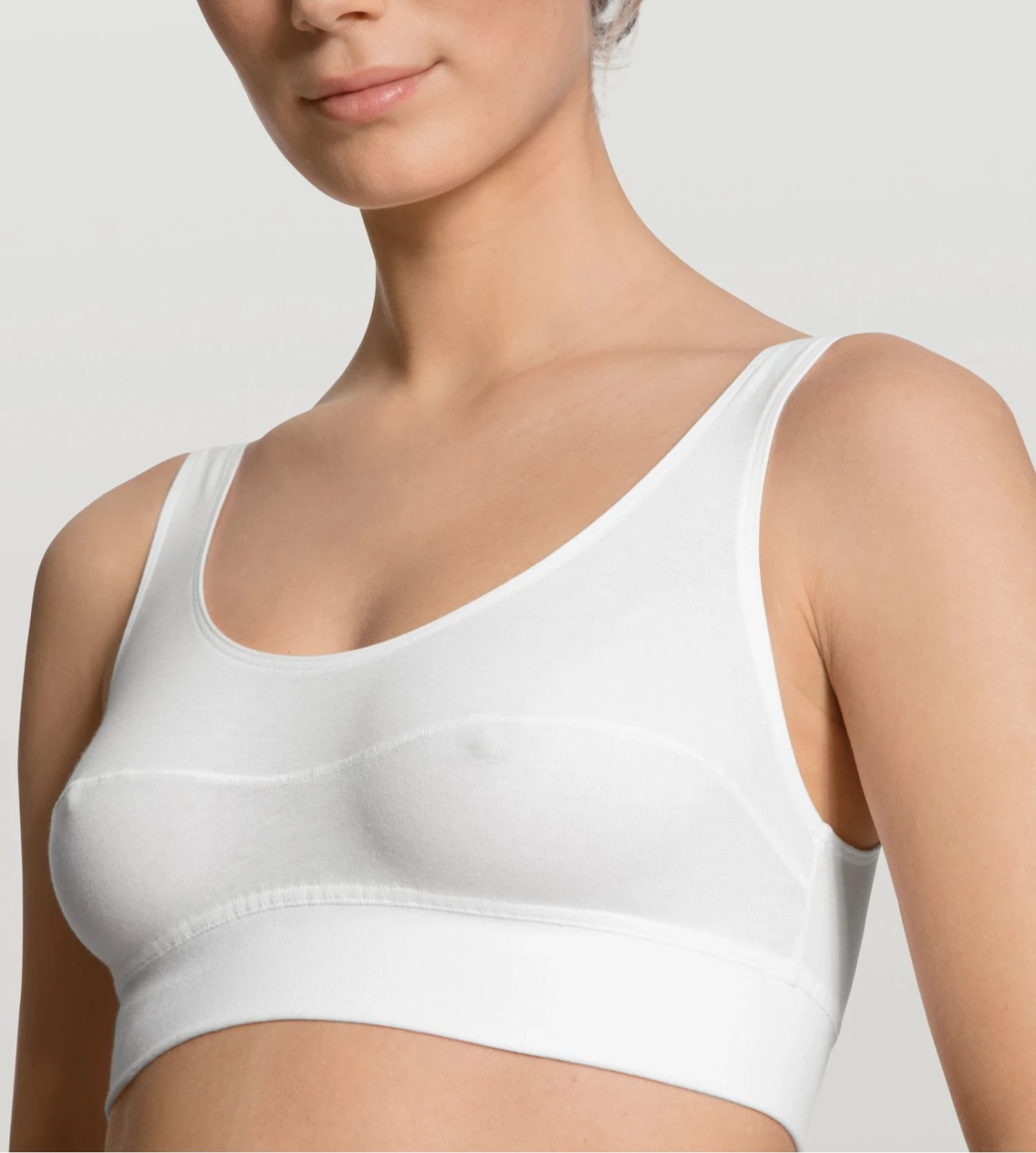 Calida Brassière Bustier Elastic BLANC 8 Calida Brassière Bustier Elastic BLANC – Image 6