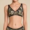 PULLIN Soutien Gorge Triangle Sans Armatures Imprimé Militaire Camox -Lingerie Sipp brassiere triangle foulard militaire camox