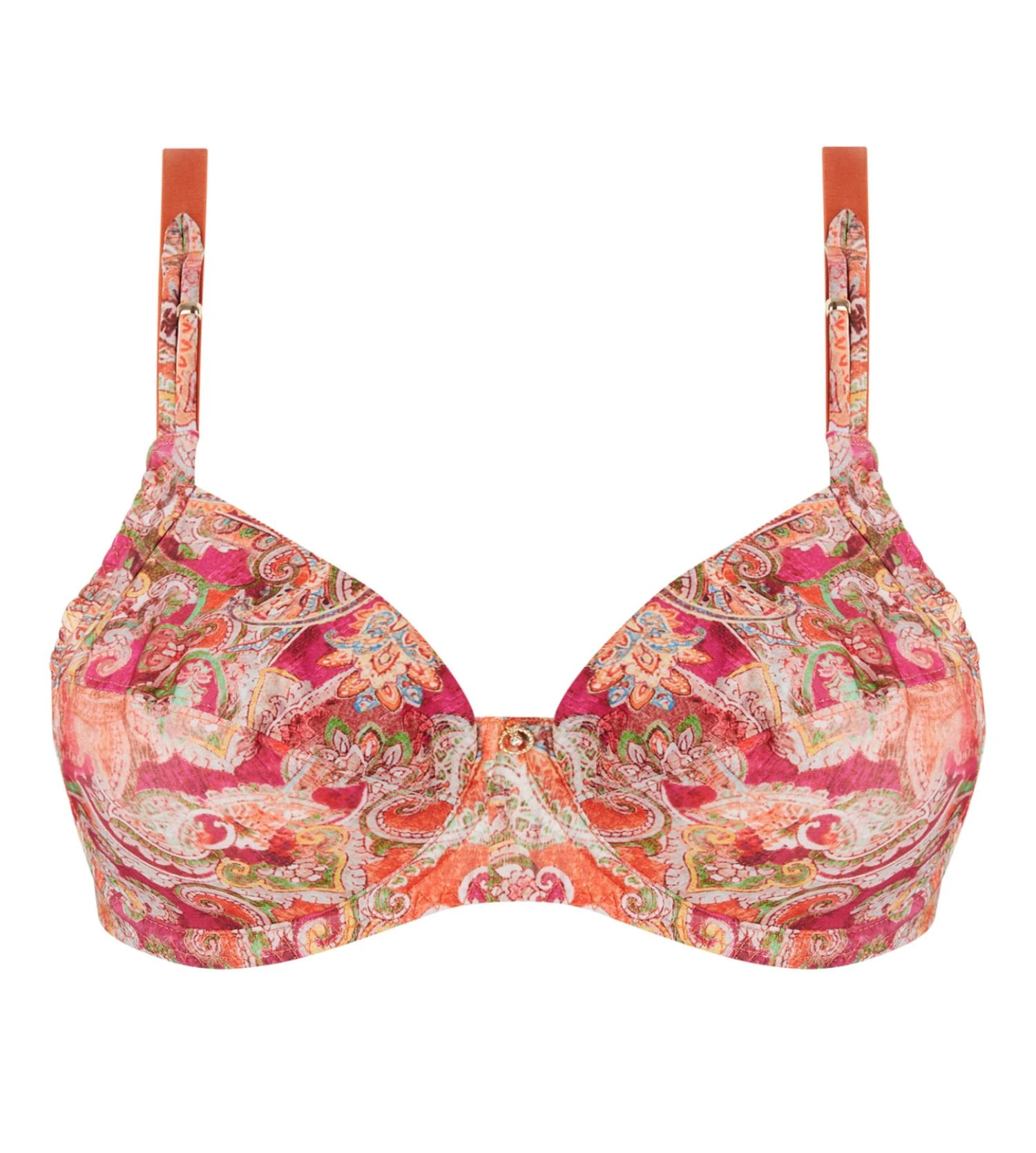 Soutien Gorge Armature Cachemire En Fete Orange 4 Soutien Gorge Armature Cachemire En Fete Orange – Image 2