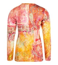 T Shirt Manches Longues Cachemire En Fete Orange 12 T Shirt Manches Longues Cachemire En Fete Orange -Lingerie Sipp cachemire en fete tshirt ml orange 4