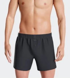 Eden Park Caleçon Flottant Uni Bleu Marine – Boxer en Coton Doux à Bouton Avant -Lingerie Sipp calecon flottant marine 2