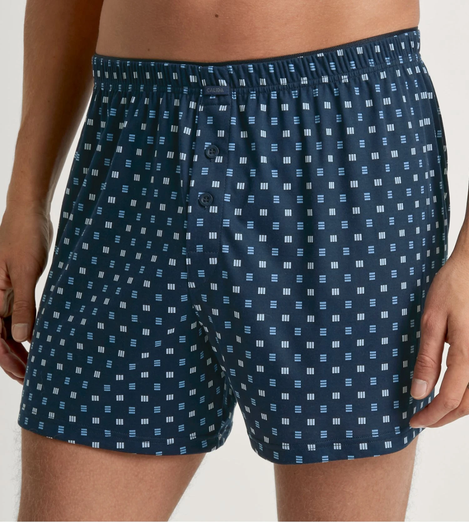 Calida Cotton Choice Storm Blue – Caleçon Flottant Boutonné en Coton Supima 6 Calida Cotton Choice Storm Blue – Caleçon Flottant Boutonné en Coton Supima – Image 4