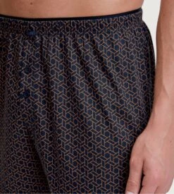 Calida Caleçon Flottant Cotton Choice Dark Sapphire – Boxer en Coton Supima à Motif Graphique -Lingerie Sipp calecon homme flottant dark sapphire 4