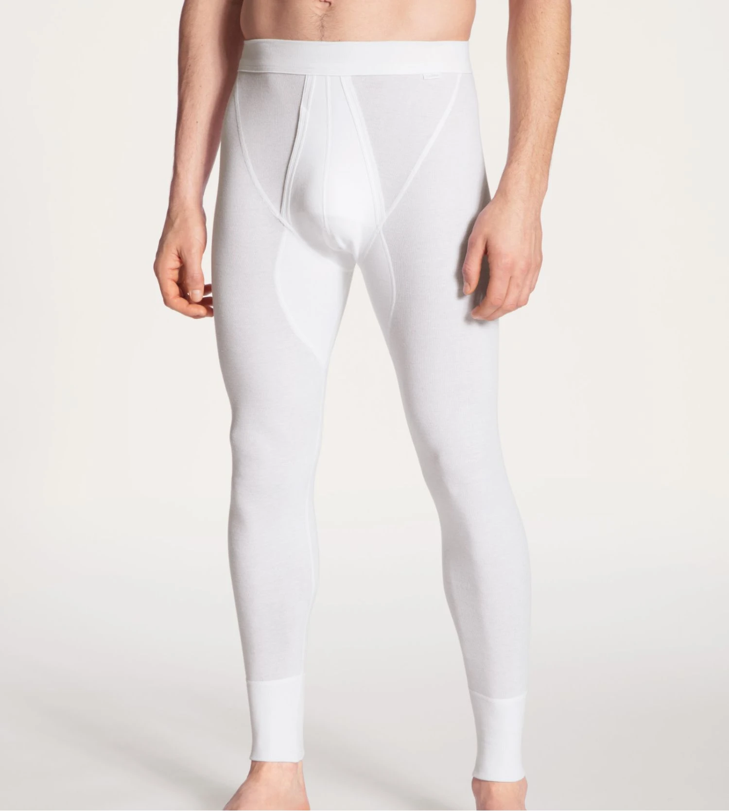 Caleçon Long Calida pour Homme Blanc - Collection Cotton 1:1 en Pur Coton 3 Caleçon Long Calida pour Homme Blanc - Collection Cotton 1:1 en Pur Coton