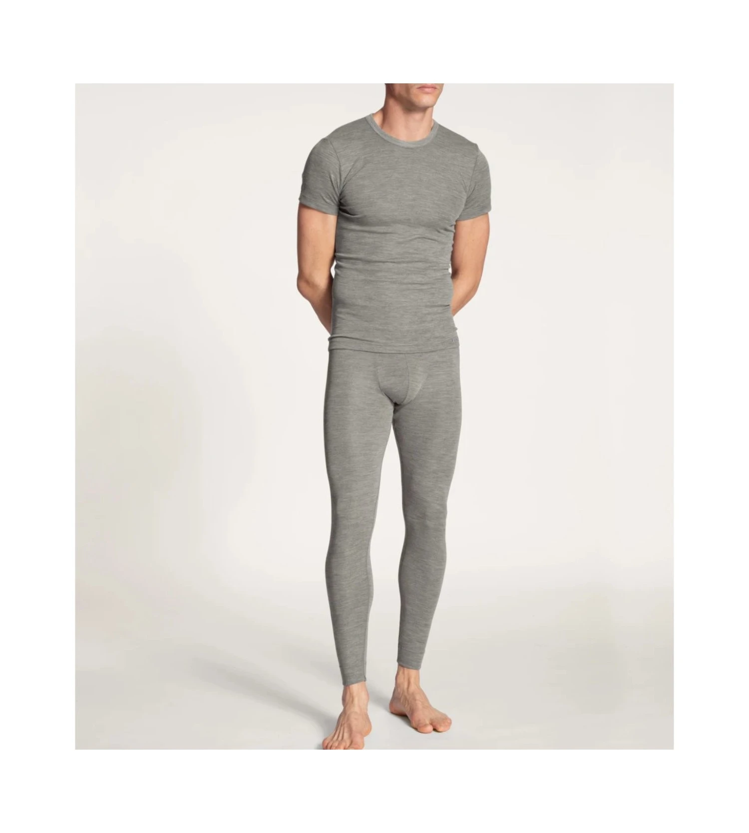 Calida Caleçon Long Homme Gris Anthracite – Laine Mérinos et Soie Wool & Silk 6 Calida Caleçon Long Homme Gris Anthracite – Laine Mérinos et Soie Wool & Silk – Image 4
