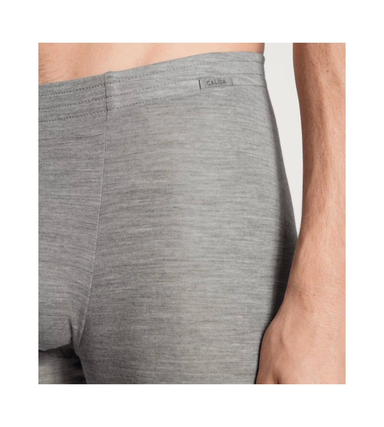 Calida Caleçon Long Homme Gris Anthracite – Laine Mérinos et Soie Wool & Silk 3 Calida Caleçon Long Homme Gris Anthracite – Laine Mérinos et Soie Wool & Silk