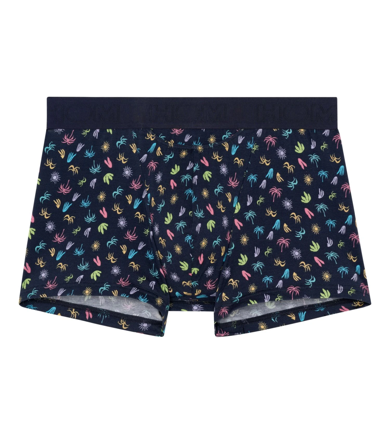 Hom Boxer Imprimé California HO1 Bleu – Sous-vêtement Tropical en Coton Modal à Ouverture Horizontale 4 Hom Boxer Imprimé California HO1 Bleu – Sous-vêtement Tropical en Coton Modal à Ouverture Horizontale – Image 2