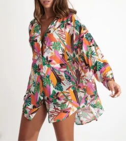 Chemise De Plage En Viscose AMANDINE CANTEVOIL écru