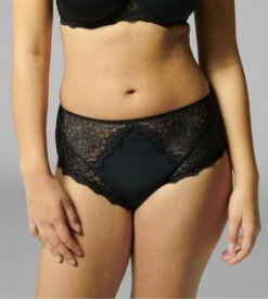 Simone Perele Culotte Haute Caresse Noir