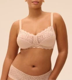 Simone Perele Soutien Gorge Beige Sans Armatures Peau Rosée Caresse