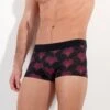 Hom Boxer Court Carlyle – Imprimé Art Déco Bordeaux, Or et Noir en Microfibre Soyeuse -Lingerie Sipp carlyle boxer p0zq bordeaux print p0zq bordeaux print