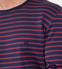 Pyjama Long à Rayures Bordeaux/bleu Pour Homme Carson 10 Pyjama Long à Rayures Bordeaux/bleu Pour Homme Carson -Lingerie Sipp carson pyjama rayures homme 2