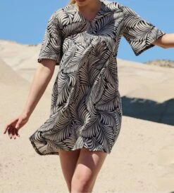 Calida Chemise De Nuit Noir Et Blanc Favourites Sun