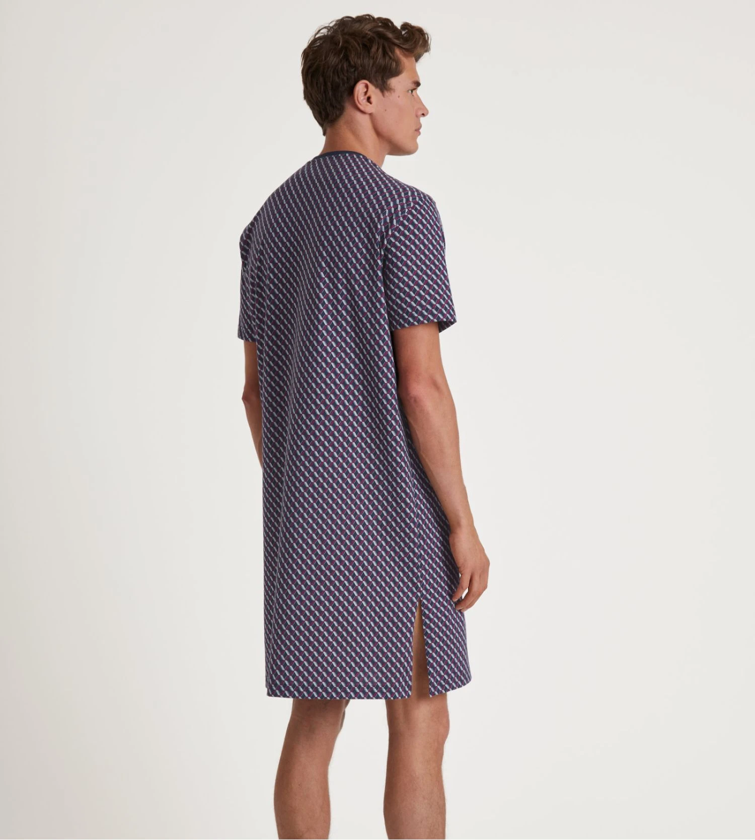 Calida Chemise De Nuit Homme Boutonnée Relax Imprint Mars Red 7 Calida Chemise De Nuit Homme Boutonnée Relax Imprint Mars Red – Image 5