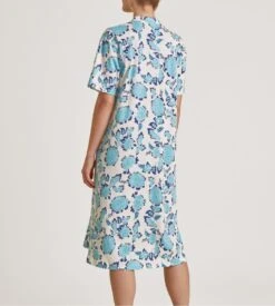 Calida Chemise de Nuit Soft Cotton Blue Topaz – Coton Interlock 110 cm 10 Calida Chemise de Nuit Soft Cotton Blue Topaz – Coton Interlock 110 cm -Lingerie Sipp cdn mc boutonnee 110cm 565 blue topaz 2