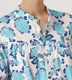 Calida Chemise de Nuit Soft Cotton Blue Topaz – Coton Interlock 110 cm 11 Calida Chemise de Nuit Soft Cotton Blue Topaz – Coton Interlock 110 cm -Lingerie Sipp cdn mc boutonnee 110cm 565 blue topaz 3