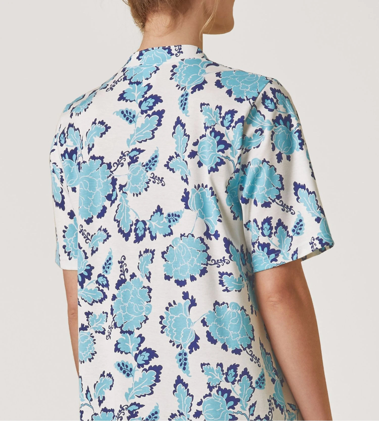 Calida Chemise de Nuit Soft Cotton Blue Topaz – Coton Interlock 110 cm 8 Calida Chemise de Nuit Soft Cotton Blue Topaz – Coton Interlock 110 cm – Image 6