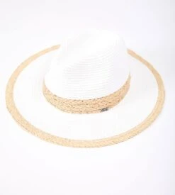 Banana Moon Chapeau De Plage Naturel Rodwell Hatsy Blanc