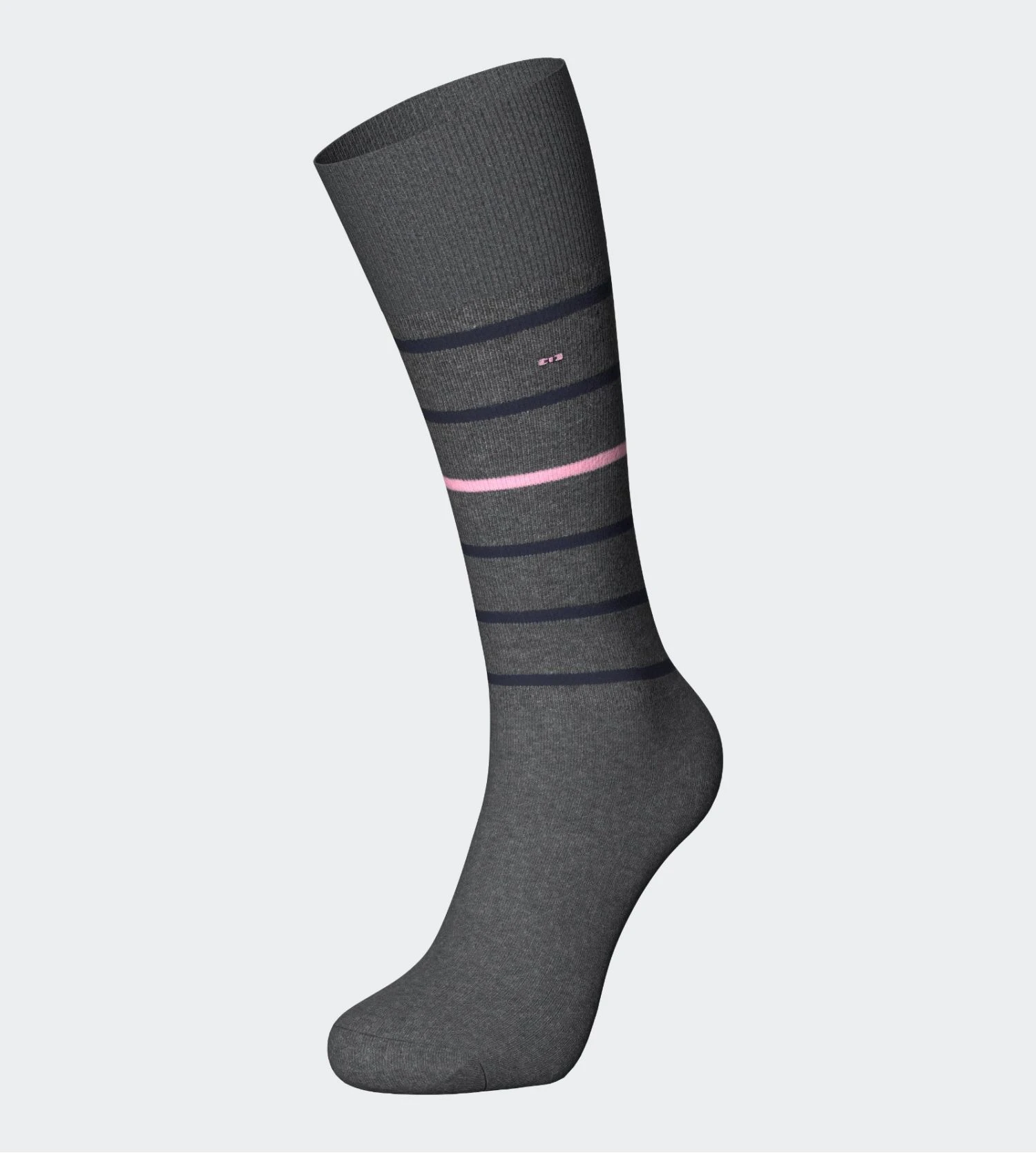 Eden Park Chaussettes Rayées Gris Chiné à Rayures Marines et Roses – Chaussettes Sport Chic en Coton 3 Eden Park Chaussettes Rayées Gris Chiné à Rayures Marines et Roses – Chaussettes Sport Chic en Coton