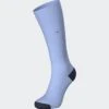 Eden Park Sky Blue with Navy Trim – Pink Bowtie Logo Cotton Sporty Chic Socks -Lingerie Sipp chaussettes coton bleu muscaris