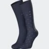 Eden Park Lot De 2 Chaussettes Homme En Coton Bleu Marine Uni + Imprimé à Pois 2 Eden Park Lot De 2 Chaussettes Homme En Coton Bleu Marine Uni + Imprimé à Pois -Lingerie Sipp chaussettes coton lot de 2 marine