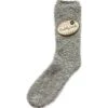 Taubert Skandi Lined – Chaussettes Homme Gris Chiné en Maille Épaisse et Fourrure Pilou Pilou