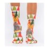 Wigglesteps Ginger Pine – Festive Christmas Tree Pattern Men’s Organic Cotton Crew Socks -Lingerie Sipp chaussettes homme ginger pine imprime