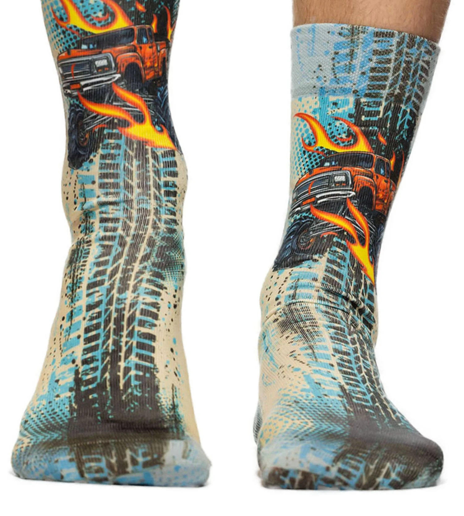 Wigglesteps Monster Truck Homme – Chaussettes Graphiques Respirantes en Coton Bio 4 Wigglesteps Monster Truck Homme – Chaussettes Graphiques Respirantes en Coton Bio – Image 2