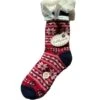 Chaussettes Iceland Lamb Lined Rouge/Bleu/Blanc -Lingerie Sipp chaussettes iceland lamb lined 6679 rosso navy off white