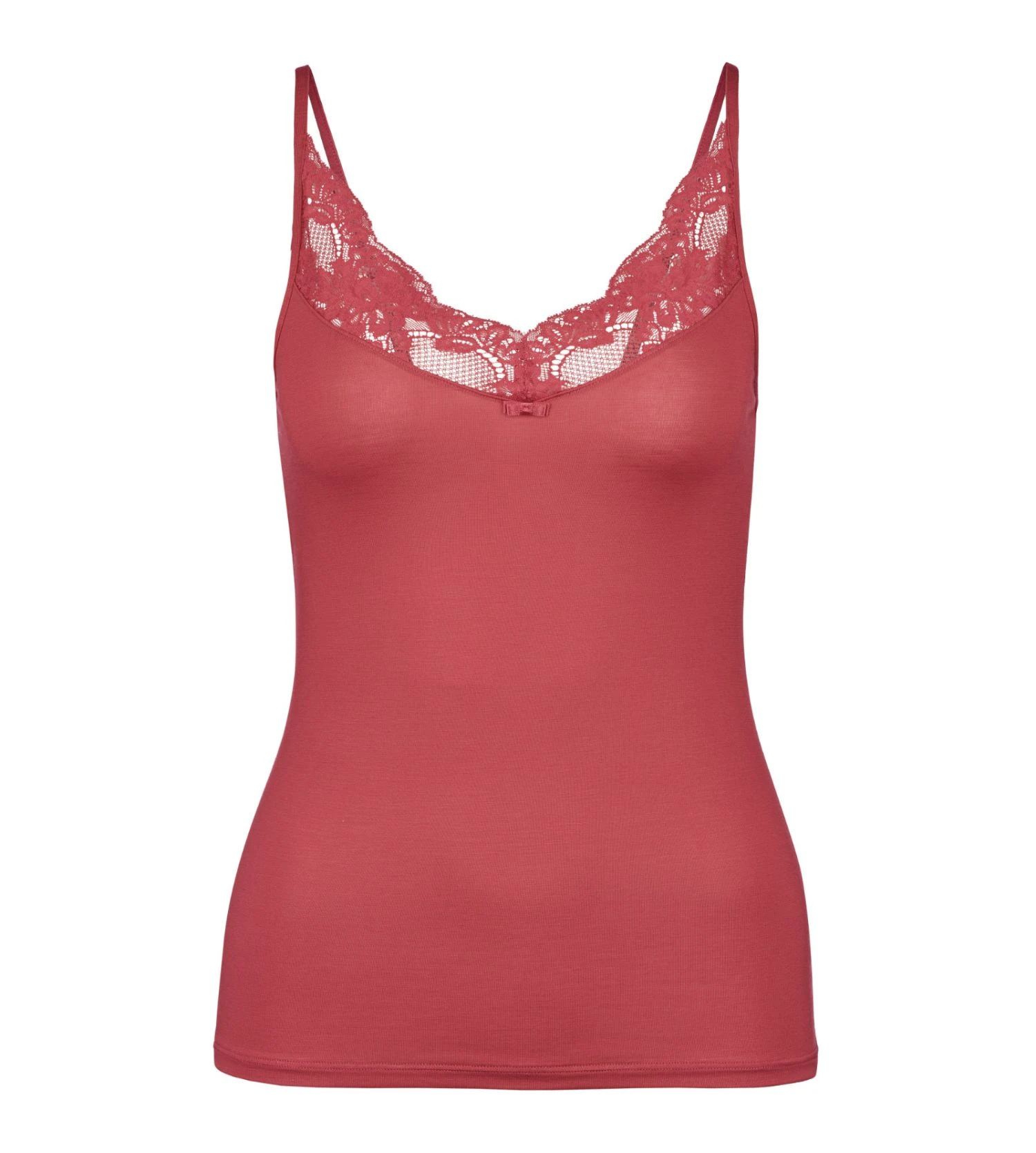 Calida Modal Sense Pomegranate Red - Débardeur en Dentelle à Fines Bretelles 4 Calida Modal Sense Pomegranate Red - Débardeur en Dentelle à Fines Bretelles – Image 2