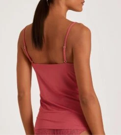 Calida Modal Sense Pomegranate Red - Débardeur en Dentelle à Fines Bretelles 10 Calida Modal Sense Pomegranate Red - Débardeur en Dentelle à Fines Bretelles -Lingerie Sipp chemise bf dentelle pomegranate red 2