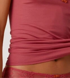 Calida Modal Sense Pomegranate Red - Débardeur en Dentelle à Fines Bretelles 12 Calida Modal Sense Pomegranate Red - Débardeur en Dentelle à Fines Bretelles -Lingerie Sipp chemise bf dentelle pomegranate red 4