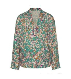 Simone Perele Songe Imprimé Récif – Chemise Col Tailleur en Viscose Soyeuse 10 Simone Perele Songe Imprimé Récif – Chemise Col Tailleur en Viscose Soyeuse -Lingerie Sipp chemise col tailleur songe imprime recif 152 1