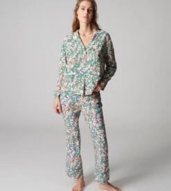 Simone Perele Songe Imprimé Récif – Chemise Col Tailleur en Viscose Soyeuse 11 Simone Perele Songe Imprimé Récif – Chemise Col Tailleur en Viscose Soyeuse -Lingerie Sipp chemise col tailleur songe imprime recif 152 2